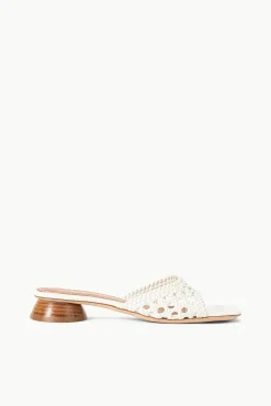 Spring Slides|Heels<STAUD SIMONE CROCHET HEEL   PAPER