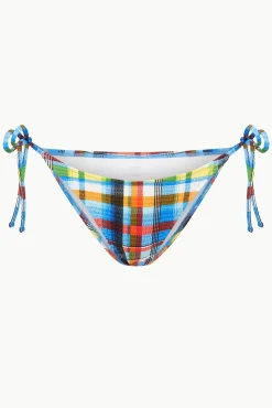 Bikinis<STAUD SISLEY STRING BOTTOM MADRAS PLAID MADRASPLAID