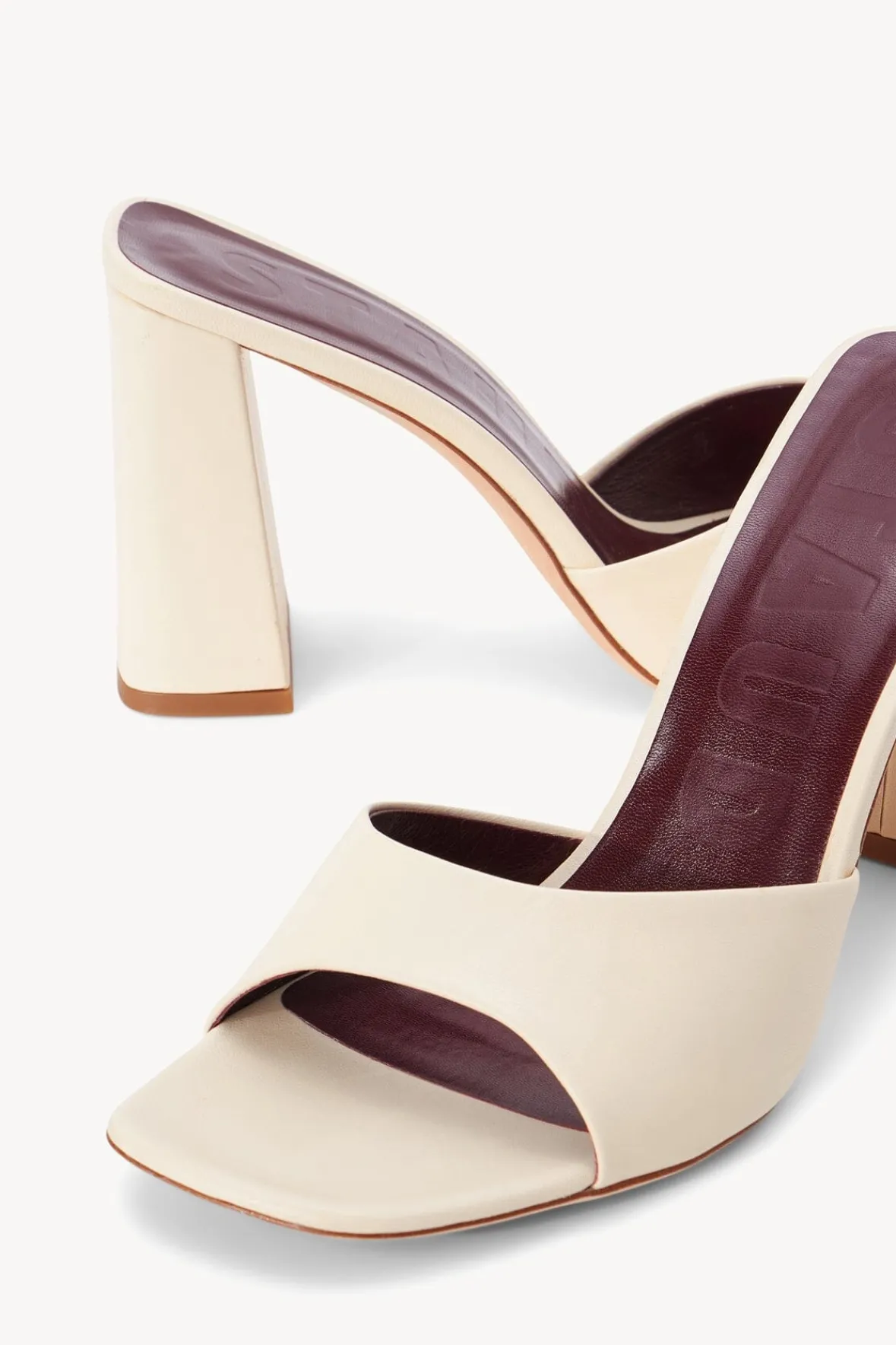 Heels<STAUD SLOANE HEEL CREAM