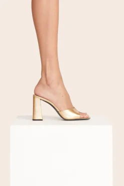 Heels<STAUD SLOANE HEEL   GOLD