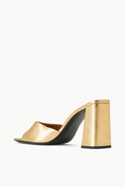 Heels<STAUD SLOANE HEEL   GOLD