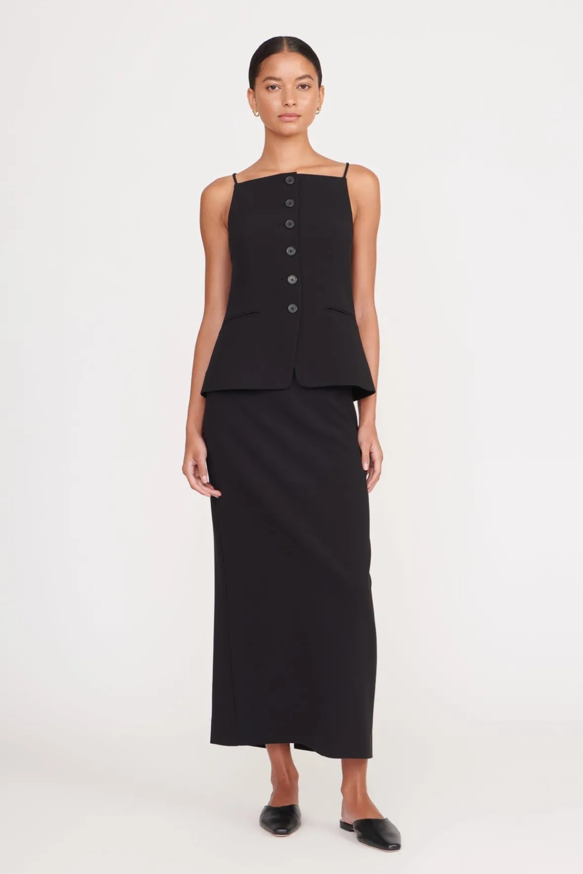Skirts<STAUD SMITH SKIRT BLACK