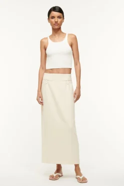Skirts<STAUD SMITH SKIRT   ECRU
