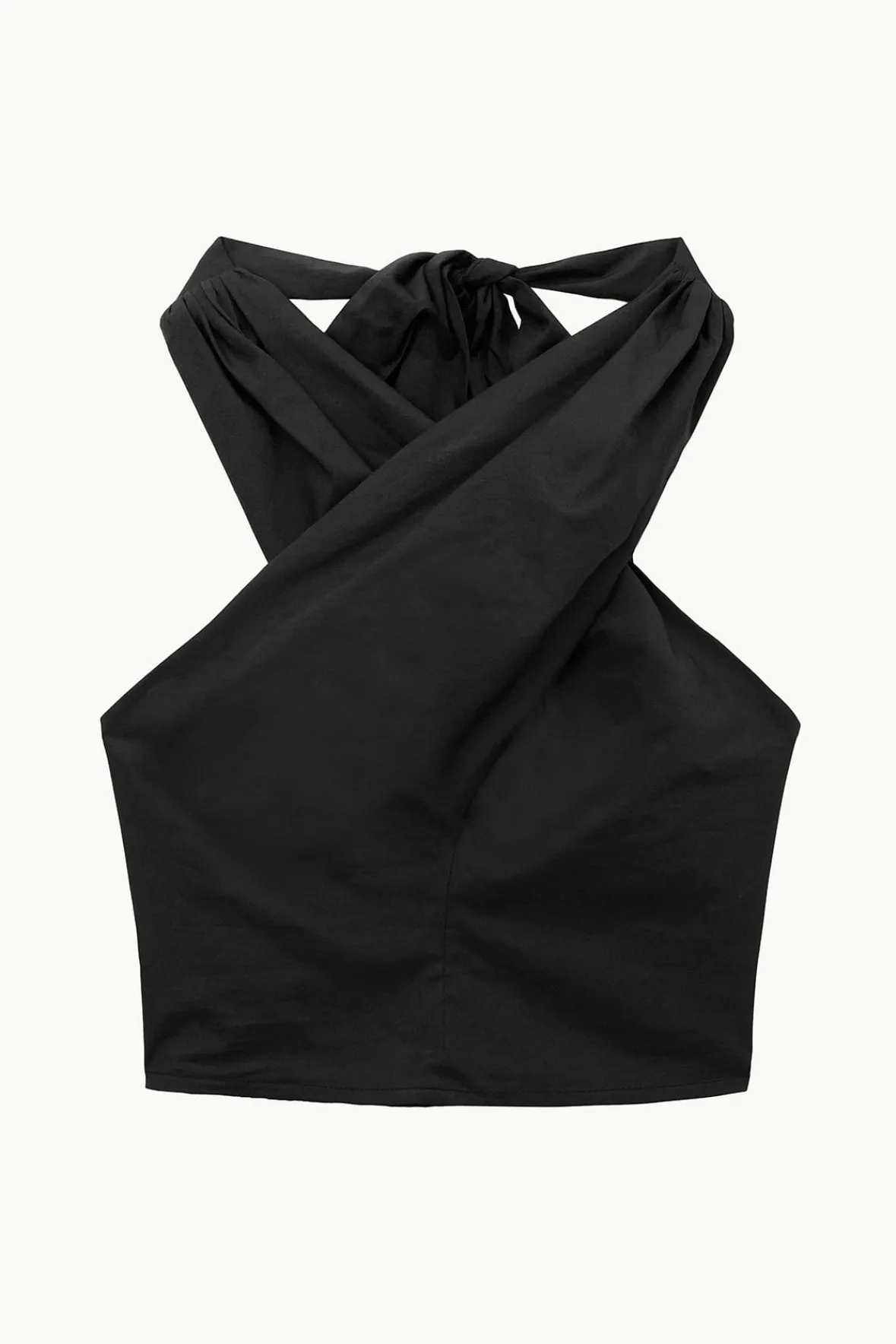 Poplin Shop|Tops<STAUD SMOCKED KAI TOP BLACK