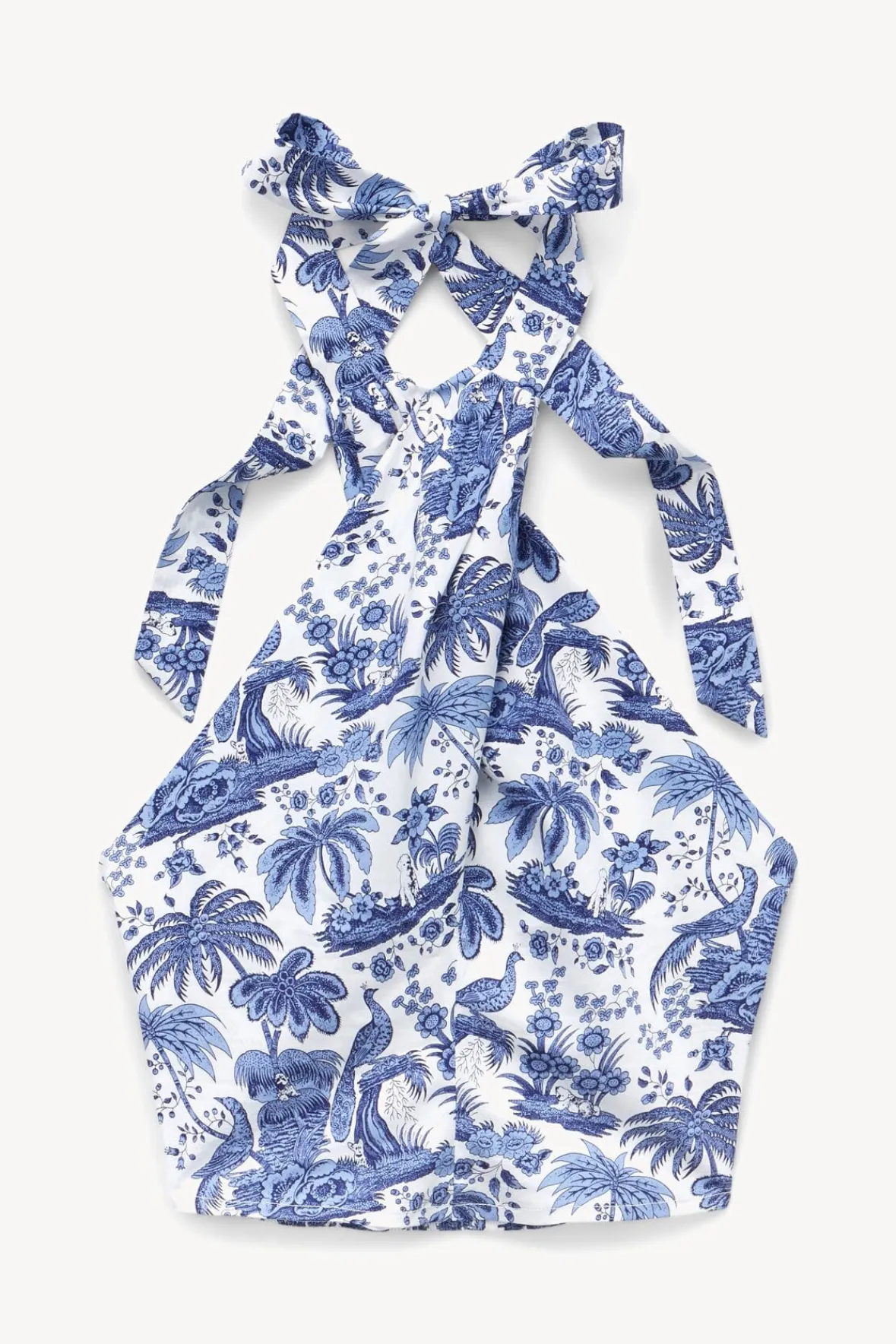 Poplin Shop|Tops<STAUD SMOCKED KAI TOP BLUE TOILE BLUETOILE
