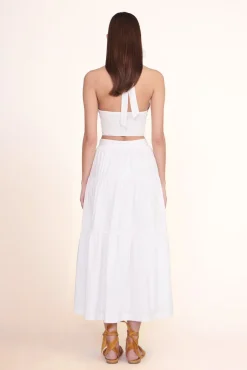 Poplin Shop|Tops<STAUD SMOCKED KAI TOP   WHITE