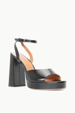 Heels<STAUD SOLANGE PLATFORM   BLACK
