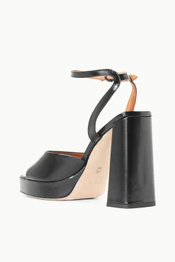 Heels<STAUD SOLANGE PLATFORM BLACK
