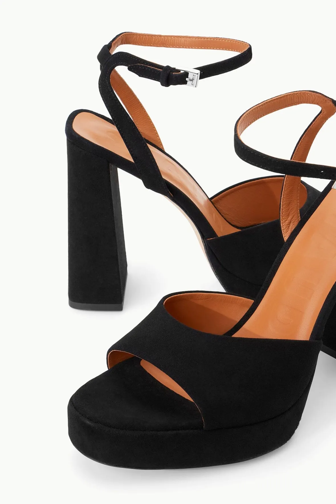 Platforms & Wedges|Heels<STAUD SOLANGE PLATFORM BLACK SUEDE BLACKSUEDE