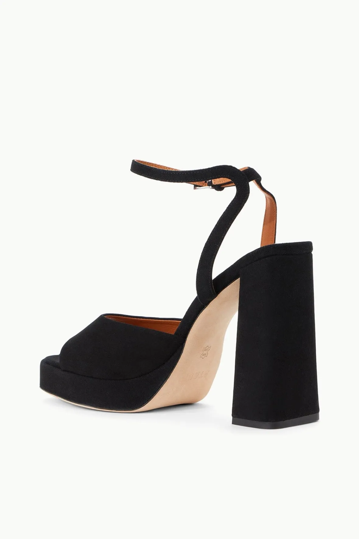 Platforms & Wedges|Heels<STAUD SOLANGE PLATFORM BLACK SUEDE BLACKSUEDE