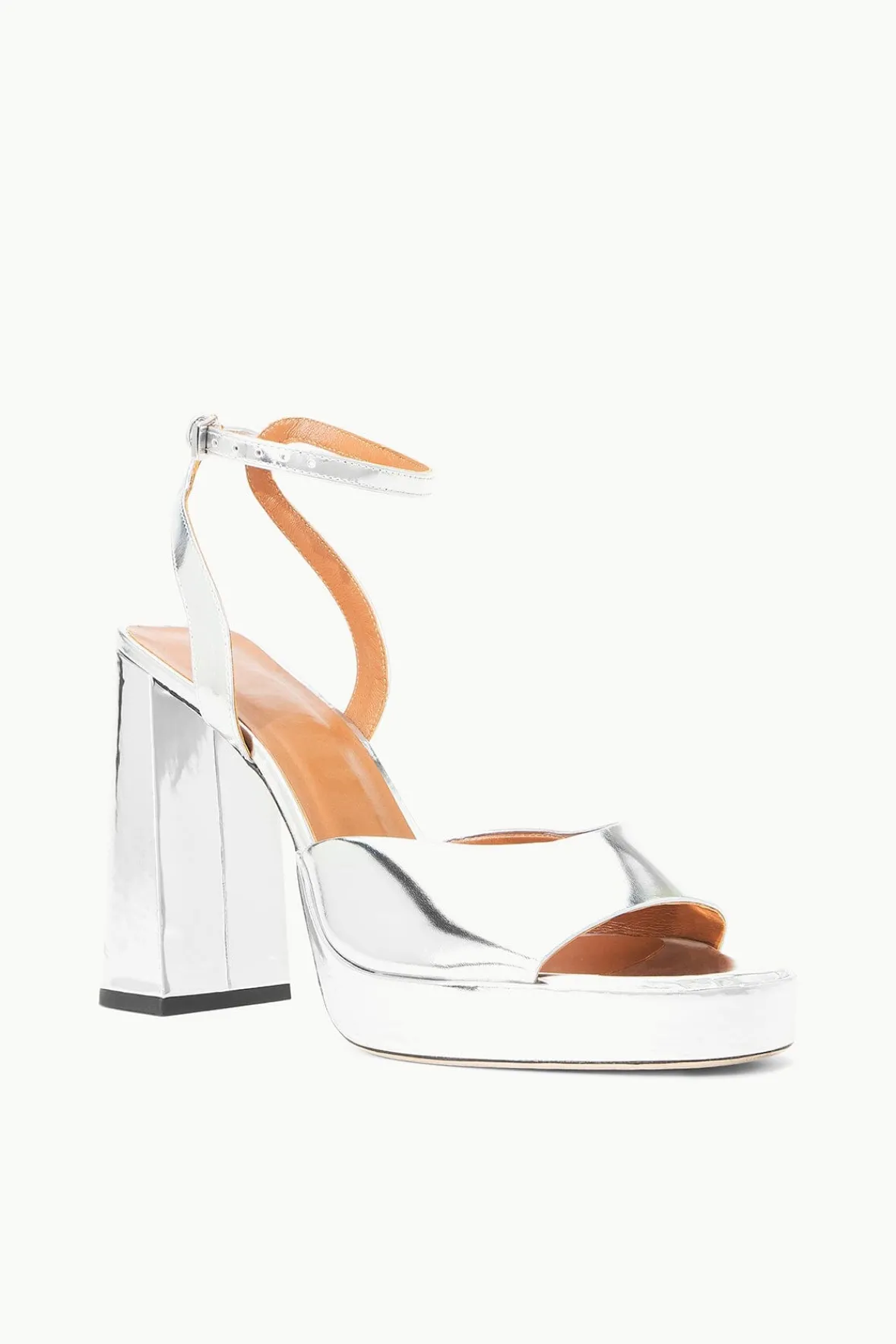 Heels<STAUD SOLANGE PLATFORM CHROME