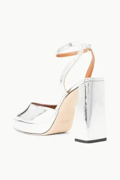 Heels<STAUD SOLANGE PLATFORM CHROME