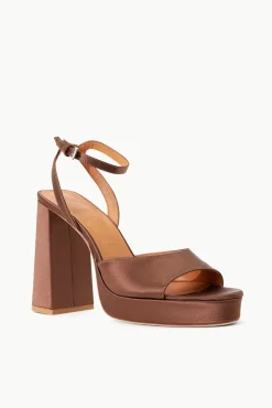 Platforms & Wedges<STAUD SOLANGE PLATFORM  CLOVE SATIN CLOVESATIN