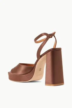 Platforms & Wedges<STAUD SOLANGE PLATFORM  CLOVE SATIN CLOVESATIN