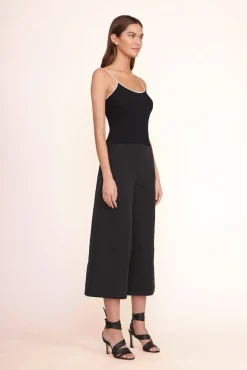 Tops<STAUD SOLEIL TOP  BLACK WHITE BLACKWHITE