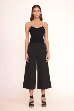 Tops<STAUD SOLEIL TOP  BLACK WHITE BLACKWHITE