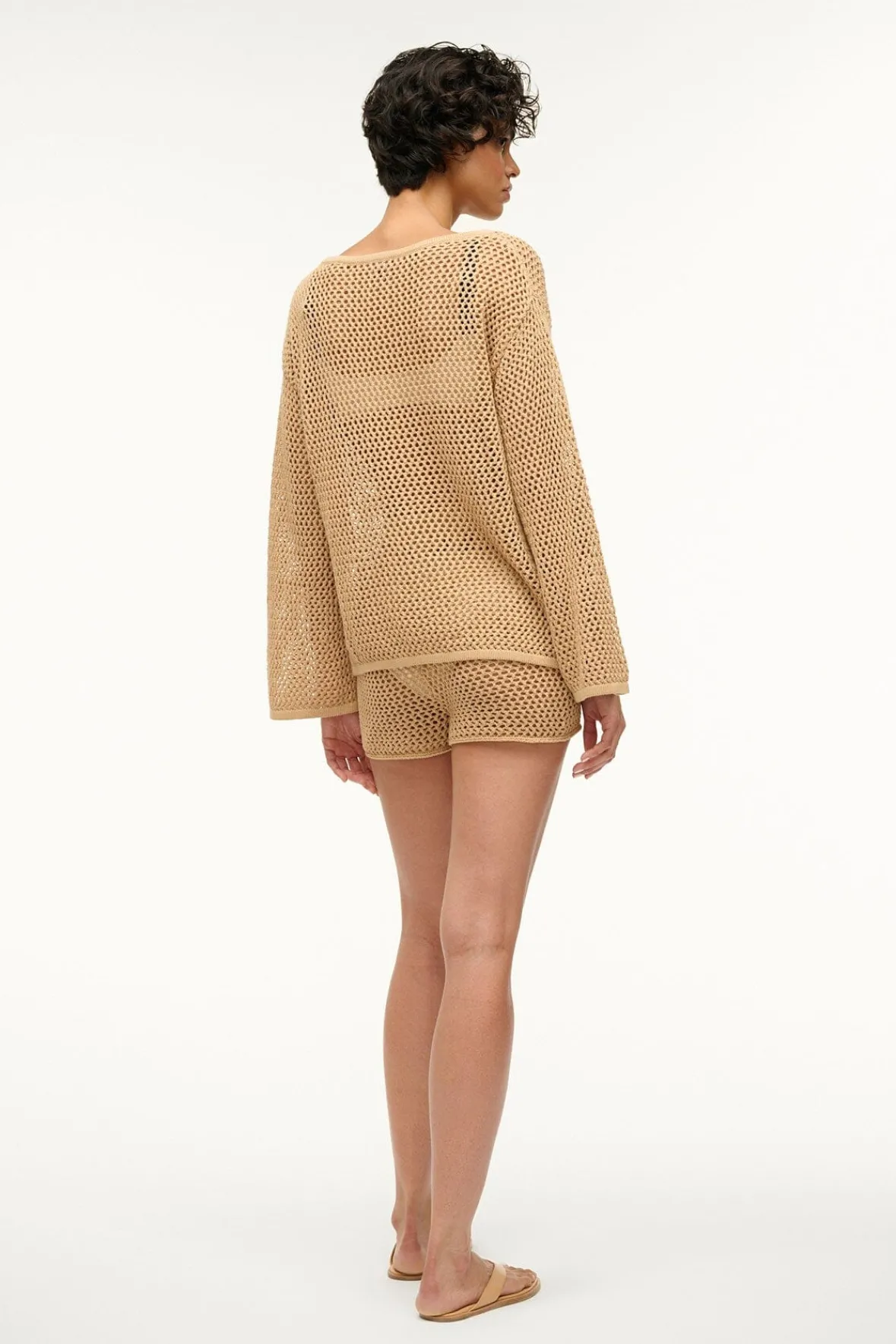 Cover-Ups<STAUD SOVANA COVERUP TOP NATURAL
