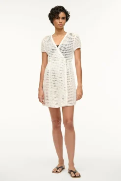 Cover-Ups<STAUD SPRITZ COVERUP DRESS   IVORY