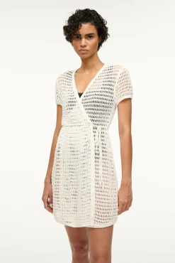 Cover-Ups<STAUD SPRITZ COVERUP DRESS   IVORY