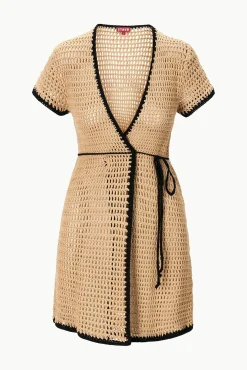 Cover-Ups<STAUD SPRITZ COVERUP DRESS   NATURAL