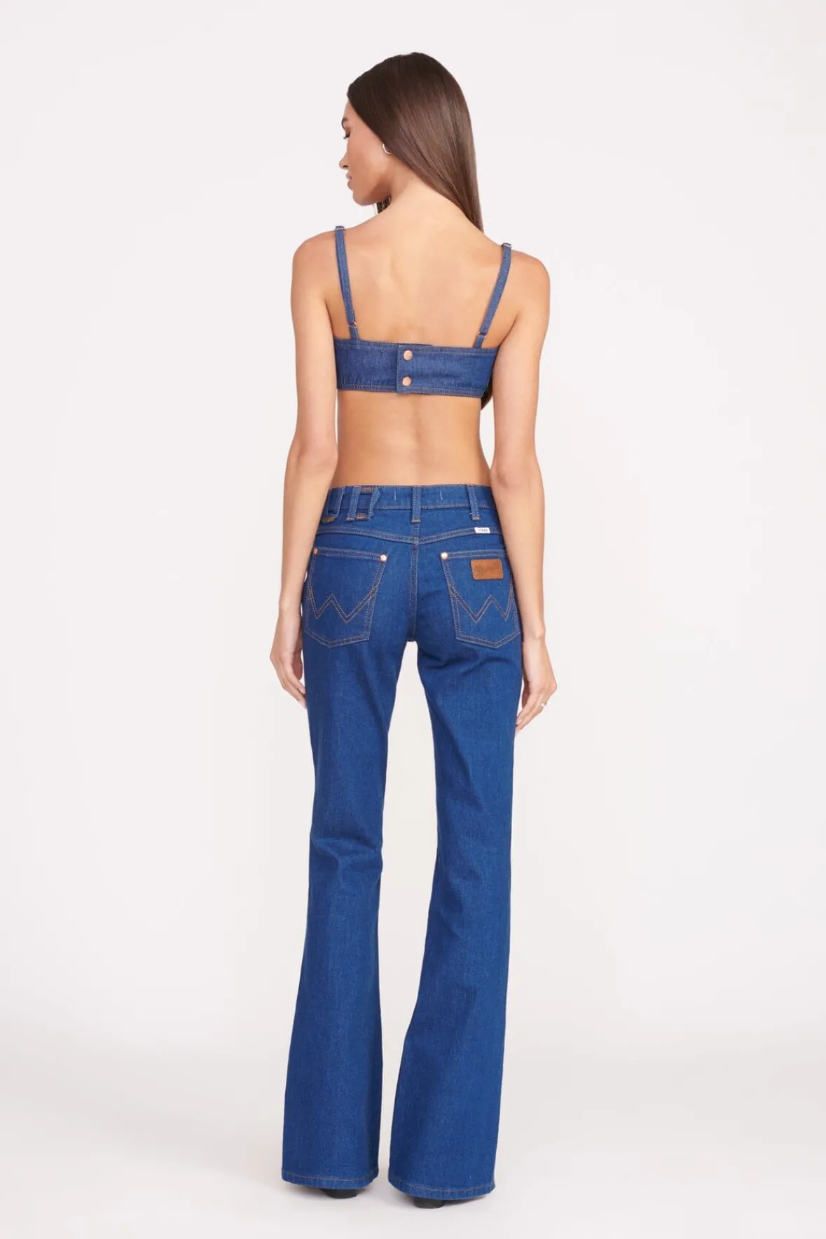 Denim|STAUD + Wrangler<STAUD + WRANGLER THE BIKINI JEAN DARK RINSE DARKRINSE