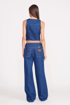 Denim|STAUD + Wrangler<STAUD + WRANGLER THE LOOSE JEAN  DARK RINSE DARKRINSE