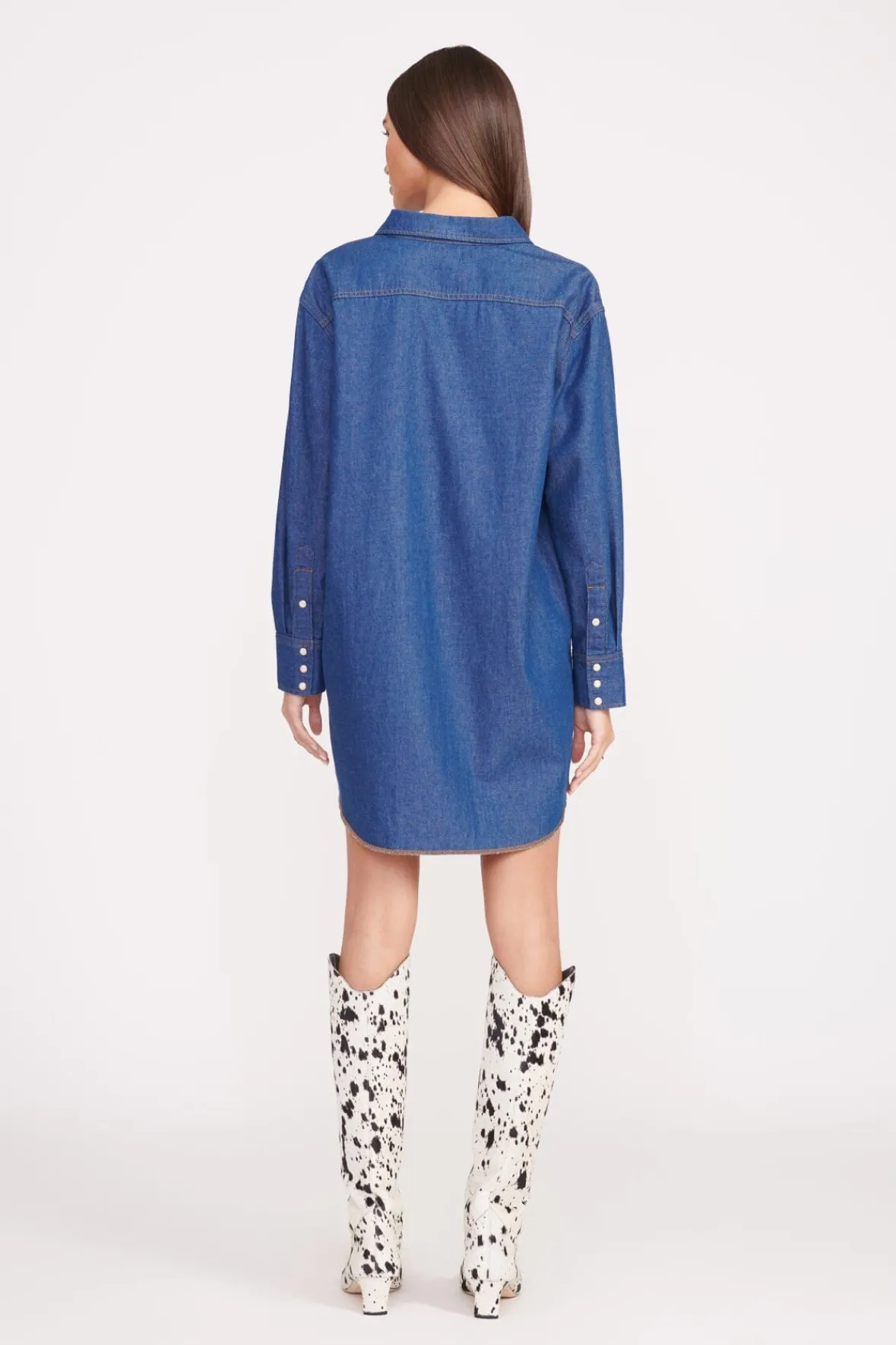 Denim|STAUD + Wrangler<STAUD + WRANGLER THE OVERSIZED WESTERN DARK RINSE DARKRINSE