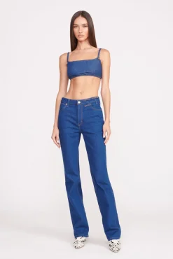 Denim|STAUD + Wrangler<STAUD + WRANGLER THE STRAIGHT CUT JEAN DARK RINSE DARKRINSE