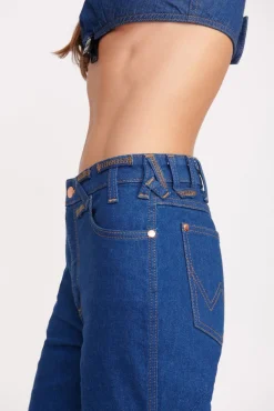Denim|STAUD + Wrangler<STAUD + WRANGLER THE STRAIGHT CUT JEAN  DARK RINSE DARKRINSE