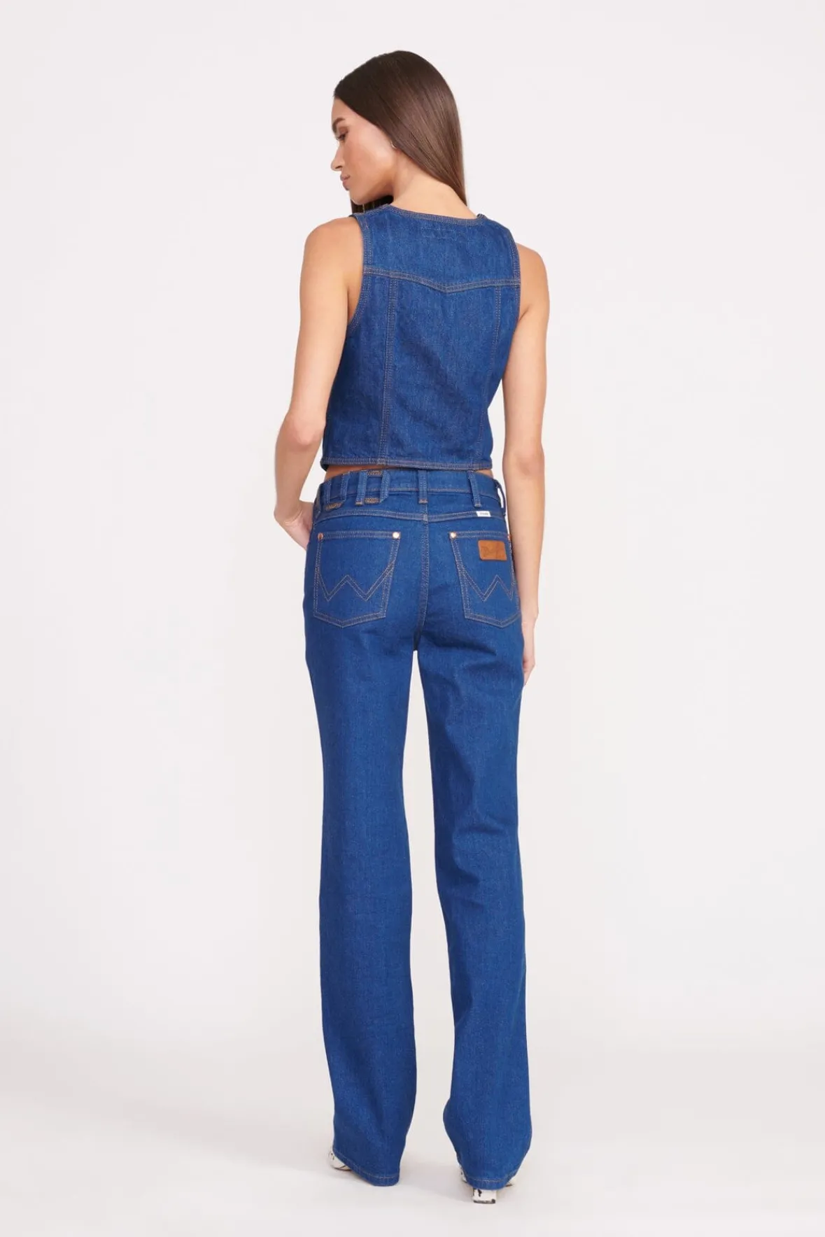 Tops|Denim<STAUD + WRANGLER THE VEST DARK RINSE DARKRINSE