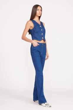 Tops|Denim<STAUD + WRANGLER THE VEST DARK RINSE DARKRINSE