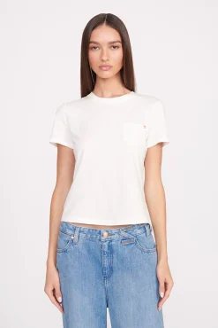 STAUD + Wrangler|Tops<STAUD + WRANGLER THE W TEE WHITE
