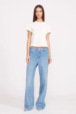STAUD + Wrangler|Tops<STAUD + WRANGLER THE W TEE   WHITE