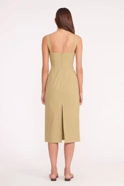 Poplin Shop<STAUD SUTTON DRESS KHAKI