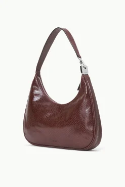 Shoulder<STAUD SYLVIE SHOULDER BAG   MAHOGANY