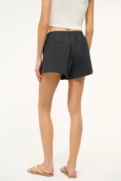 Pants & Shorts<STAUD TAURUS SHORT   BLACK