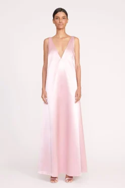 Dresses<STAUD TEAGAN DRESS CHERRY BLOSSOM CHERRYBLOSSOM