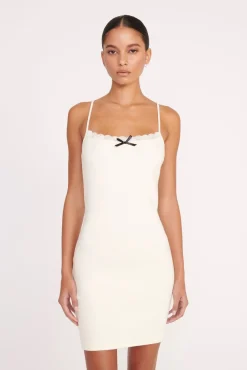 Dresses<STAUD TESSA DRESS   IVORY