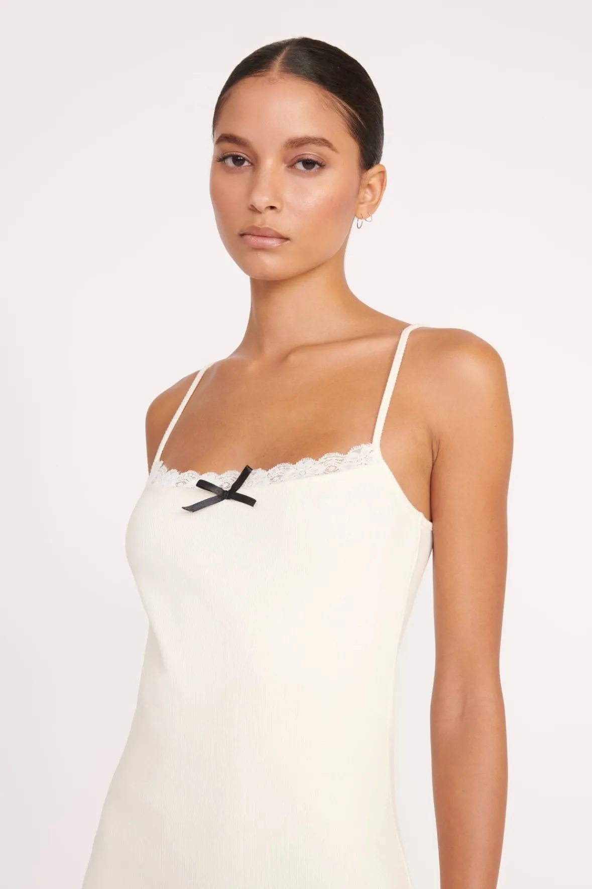 Dresses<STAUD TESSA DRESS IVORY