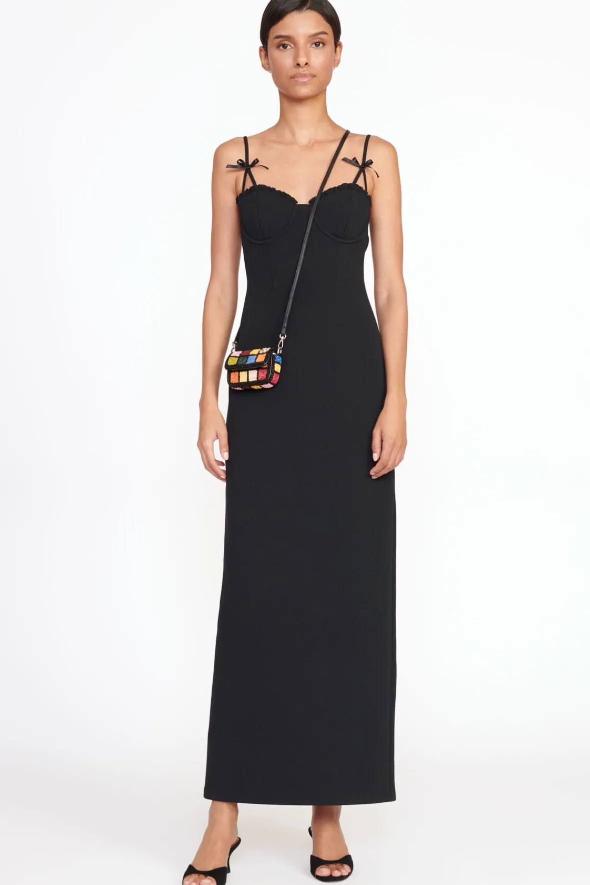 Beaded|Tommy<STAUD TINY TOMMY BEADED CROSSBODY DANCE FLOOR DANCEFLOOR