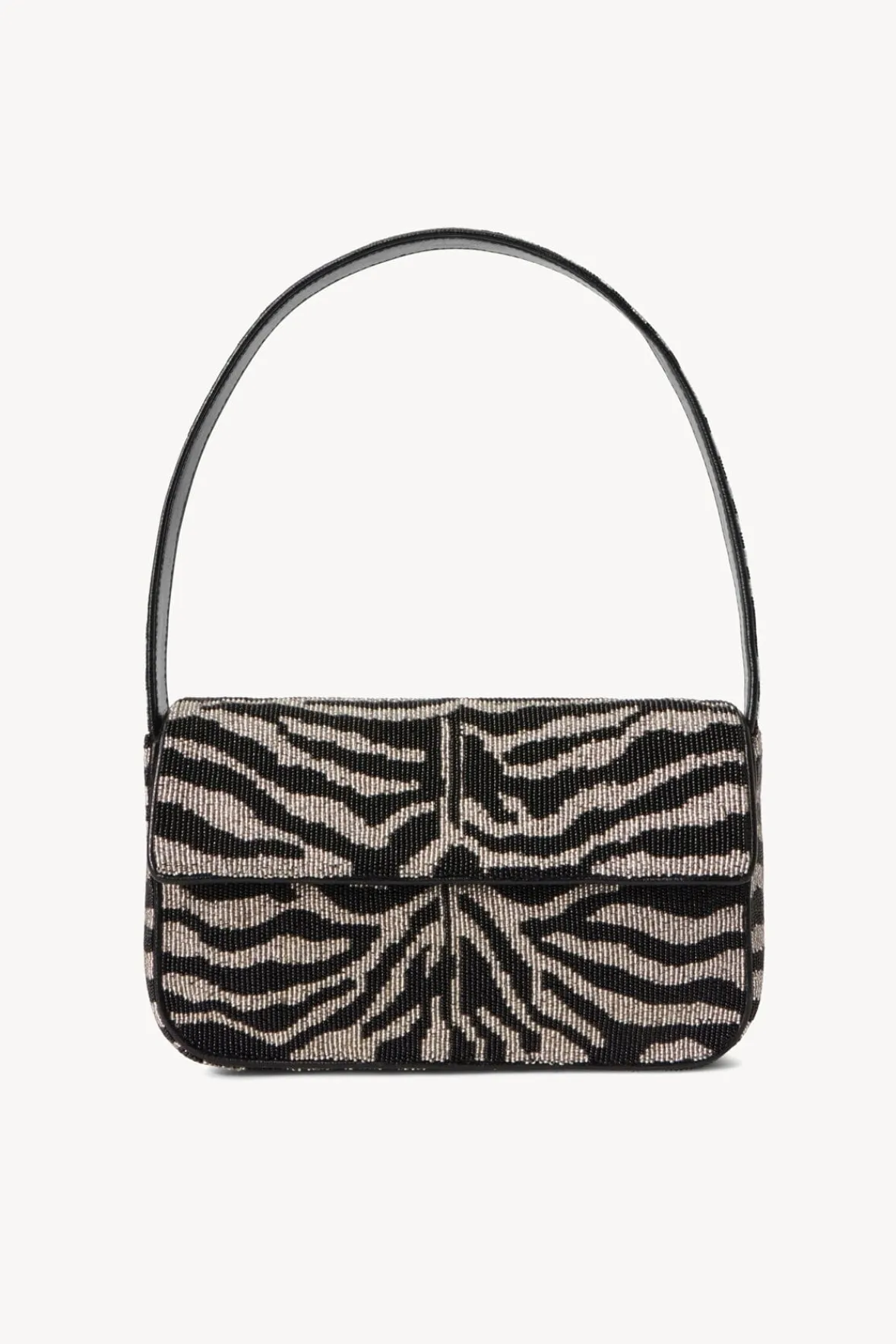 Beaded|Tommy<STAUD TOMMY BEADED BAG BLACK WHITE BLACKWHITE