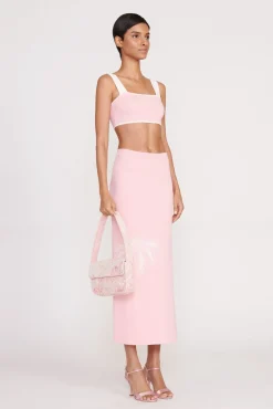 Beaded|Tommy<STAUD TOMMY BEADED BAG  IVORY CHERRY BLOSSOM TOILE IVORYCHERRYBLOSSOMTOILE