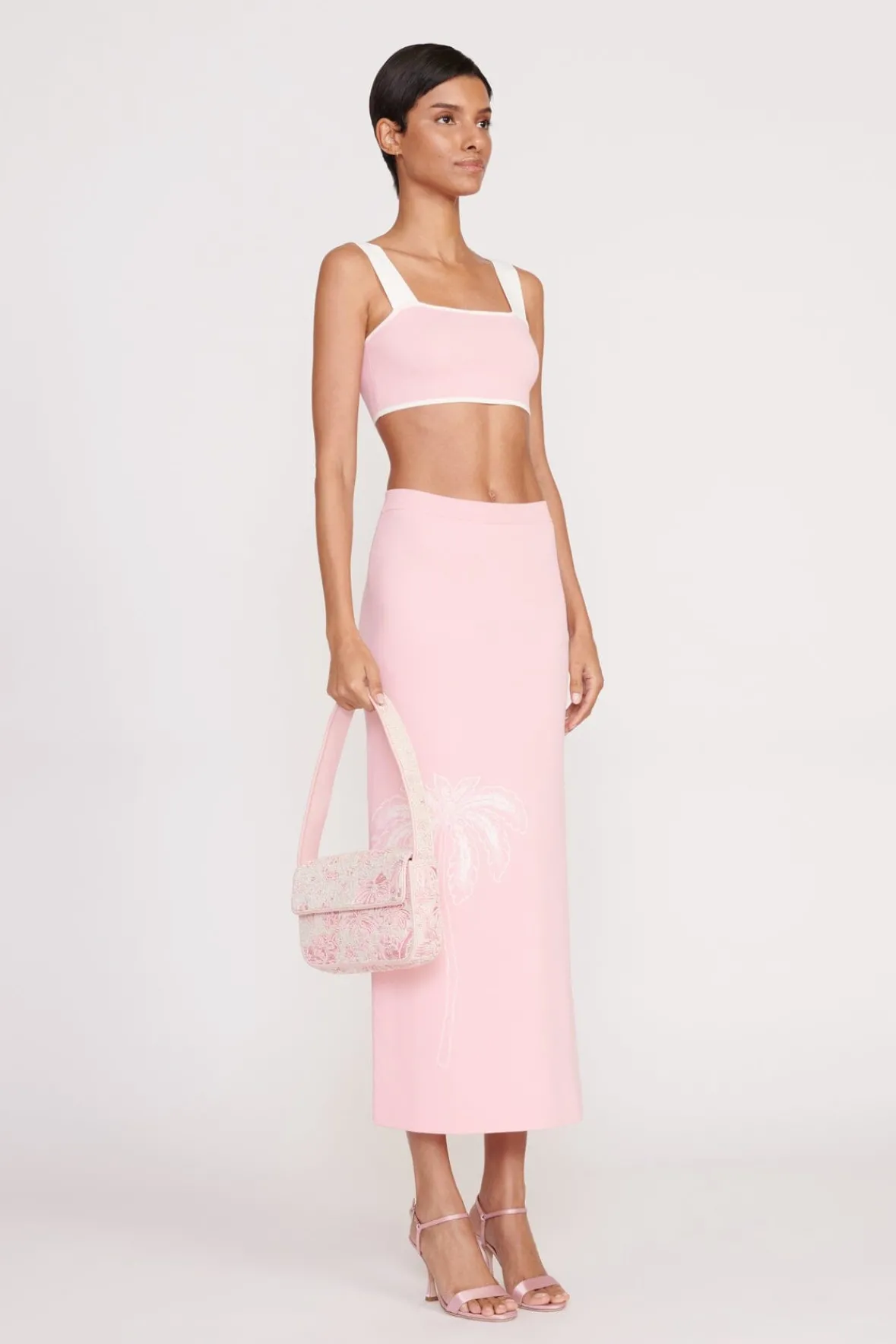 Beaded|Tommy<STAUD TOMMY BEADED BAG IVORY CHERRY BLOSSOM TOILE IVORYCHERRYBLOSSOMTOILE