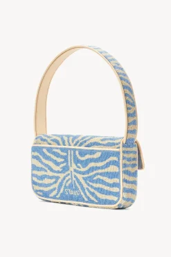 Beaded|Tommy<STAUD TOMMY BEADED BAG LIGHT BLUE CREAM LIGHTBLUECREAM