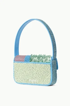 Beaded|Tommy<STAUD TOMMY BEADED BAG PATCHWORK SHERBET PATCHWORKSHERBET