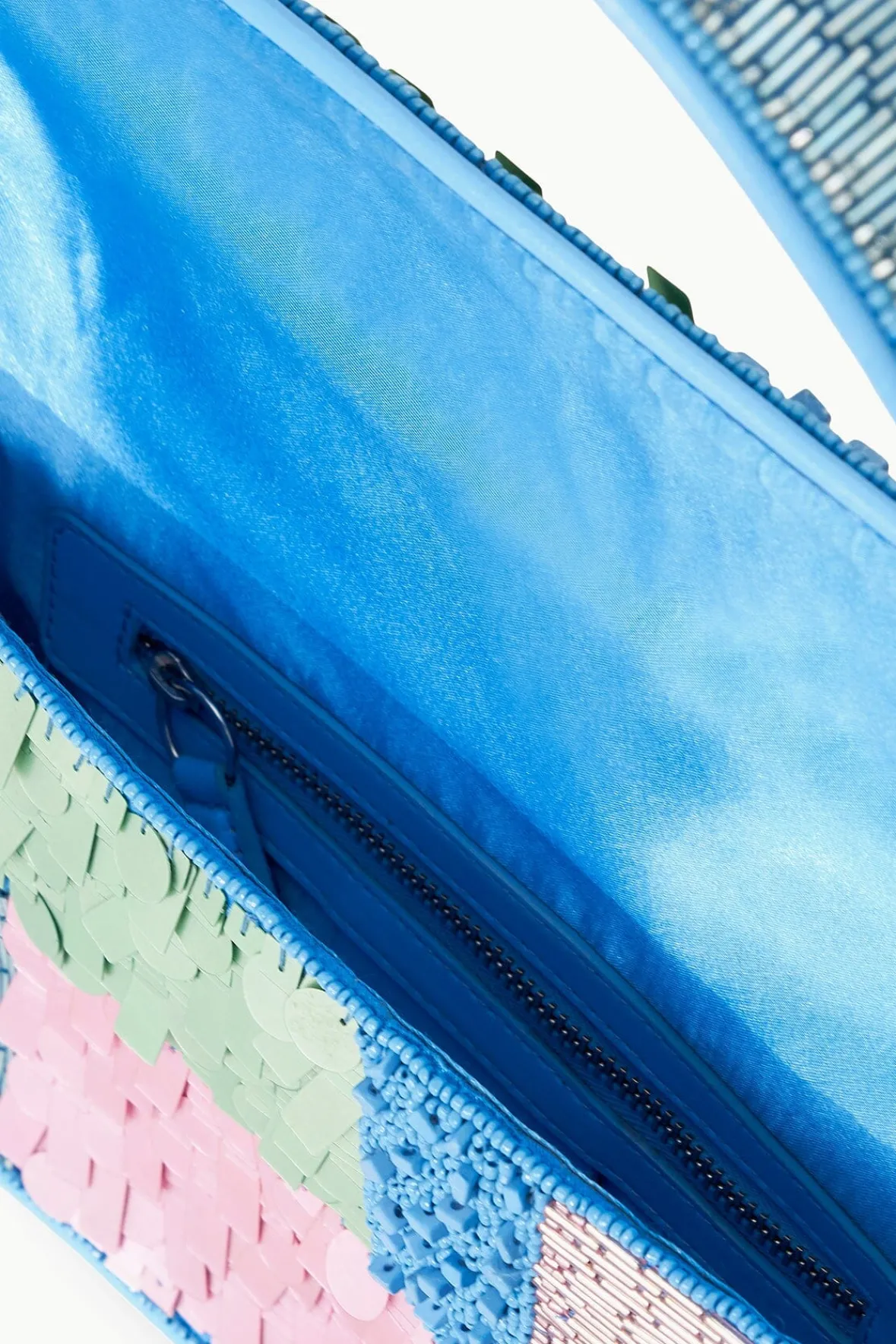 Beaded|Tommy<STAUD TOMMY BEADED BAG PATCHWORK SHERBET PATCHWORKSHERBET