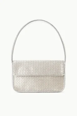 Beaded|Tommy<STAUD TOMMY BEADED BAG   SILVER