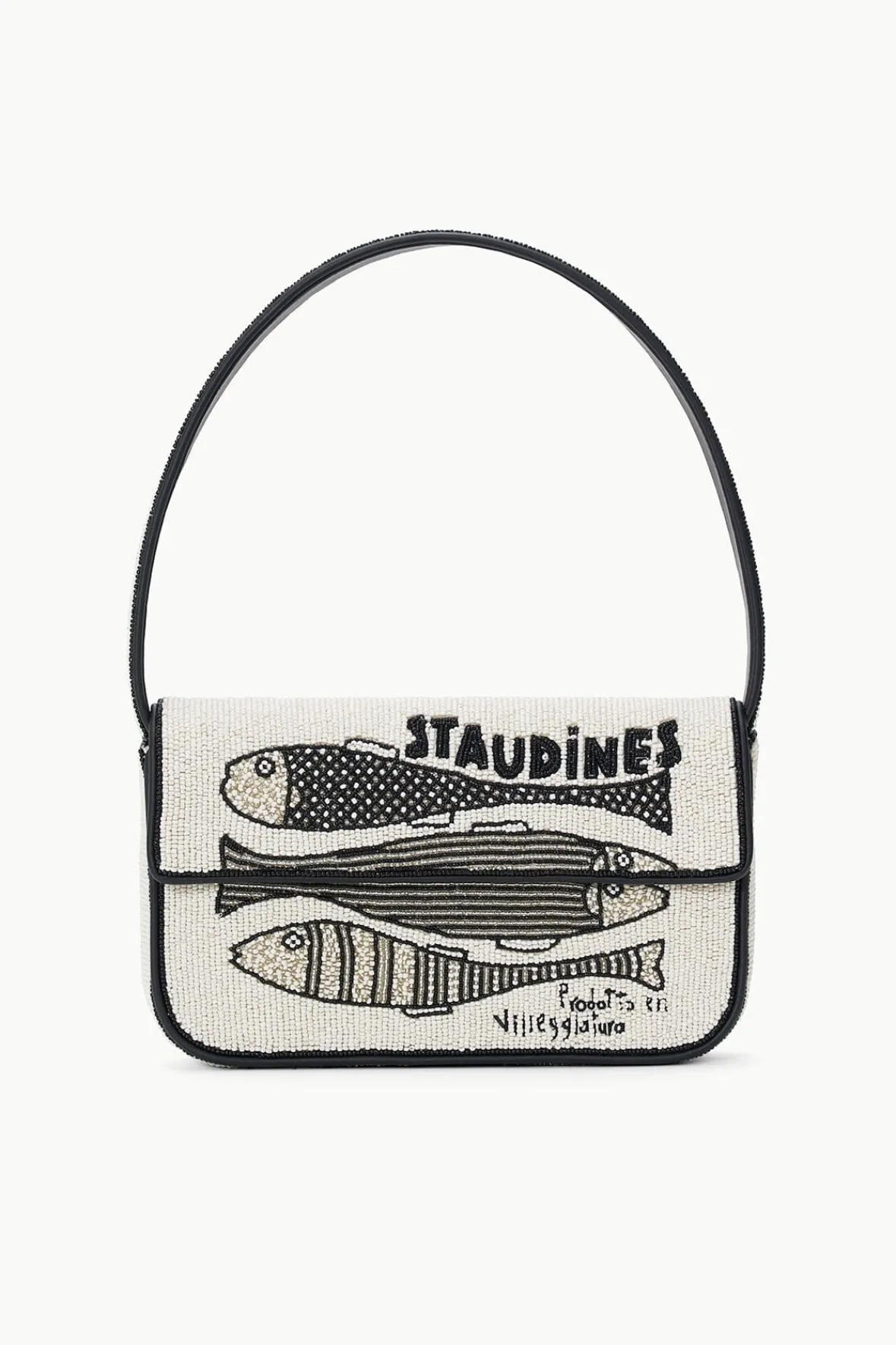 Shoulder|Tommy<STAUD TOMMY BEADED BAG INES CREAM STAUDINESCREAM