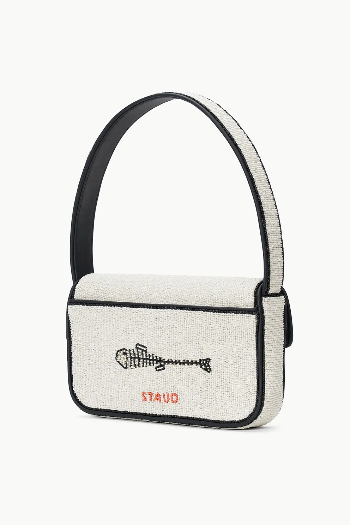 Shoulder|Tommy<STAUD TOMMY BEADED BAG INES CREAM STAUDINESCREAM