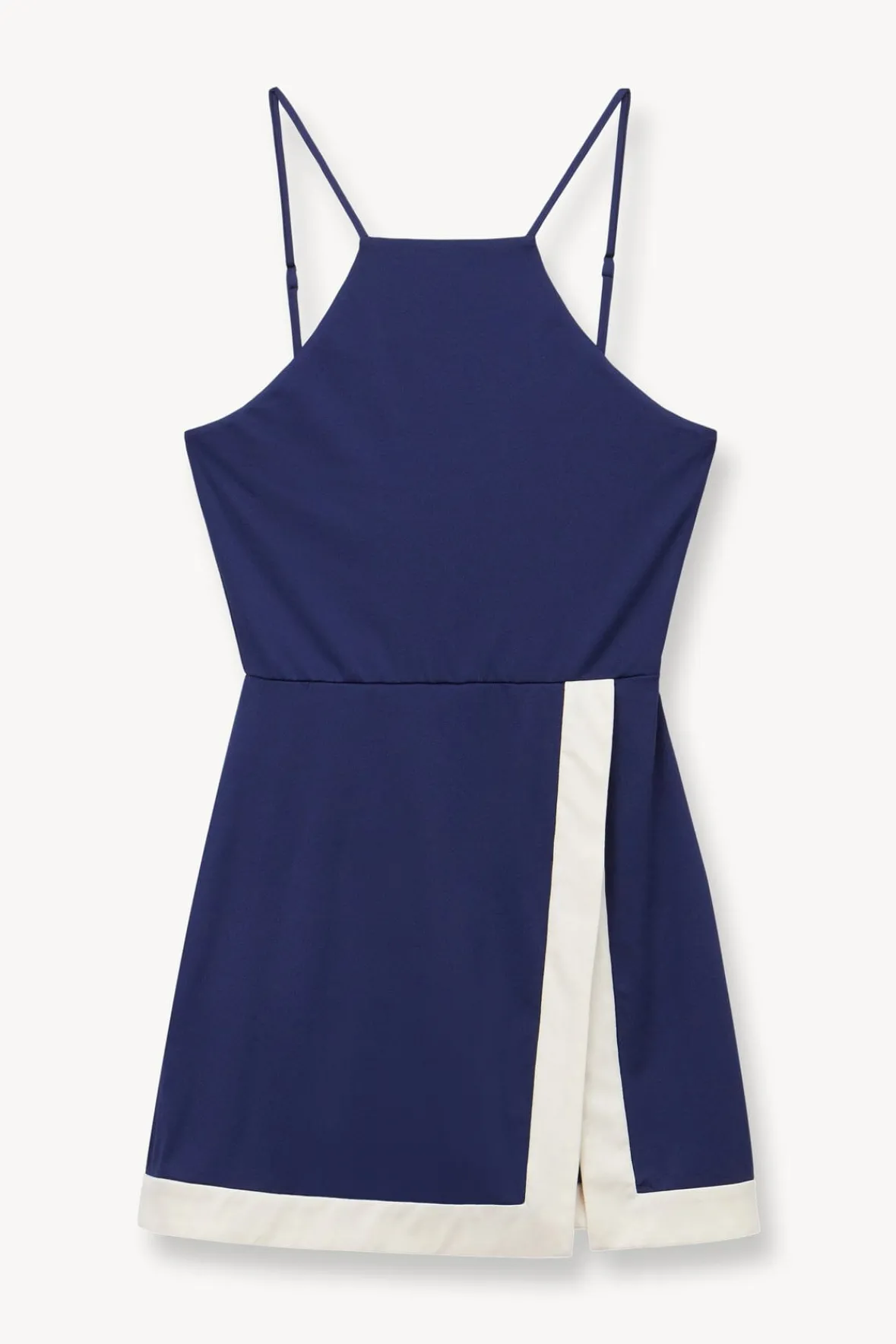 STAUD Court|Dresses<STAUD TOP SPIN DRESS NAVY IVORY NAVYIVORY